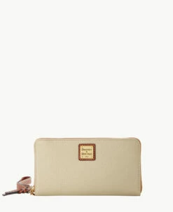 Pebble Grain Large Zip Around Wristlet Crossbody Black 15 Pebble Grain Large Zip Around Wristlet Crossbody Black -Florentine Shop B1792G AWBOPATN