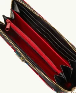 Tartan Large Zip Around Wristlet Crossbody Red -Florentine Shop B1792G TTRDPABL ALT2 1