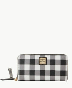 Tucker Large Zip Around Wristlet Crossbody Black -Florentine Shop B1792G TUBLPABL 2