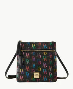 DB75 Multi Double Zip Tassel Crossbody Black 8 DB75 Multi Double Zip Tassel Crossbody Black -Florentine Shop B1795G 5SBLPABL 2