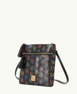 DB75 Multi Double Zip Tassel Crossbody Black 5 DB75 Multi Double Zip Tassel Crossbody Black -Florentine Shop B1795G 5SBLPABL ALT1 1
