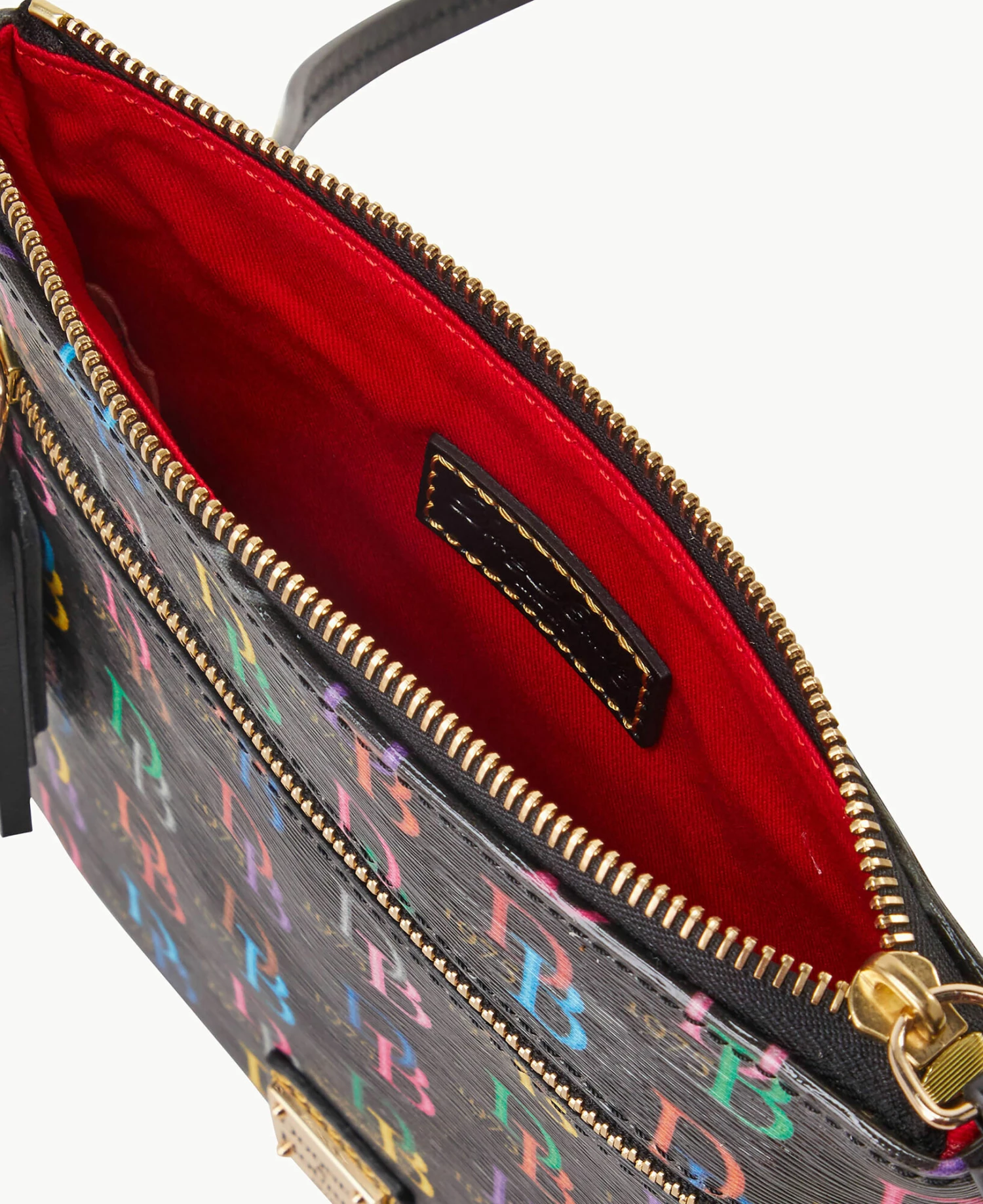 DB75 Multi Double Zip Tassel Crossbody Black DB75 Multi Double Zip Tassel Crossbody Black -Florentine Shop B1795G 5SBLPABL ALT2