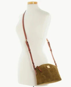 Suede Penny Crossbody Olive -Florentine Shop B1823G SUOLPATN ALT4
