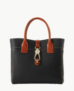 Pebble Grain Cara Tote Black