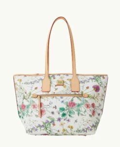 Botanical Collection Tote White 4 Botanical Collection Tote White -Florentine Shop B1854G BZWHSVNA 1
