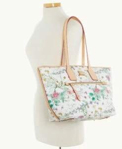 Botanical Collection Tote White 7 Botanical Collection Tote White -Florentine Shop B1854G BZWHSVNA ALT4 1