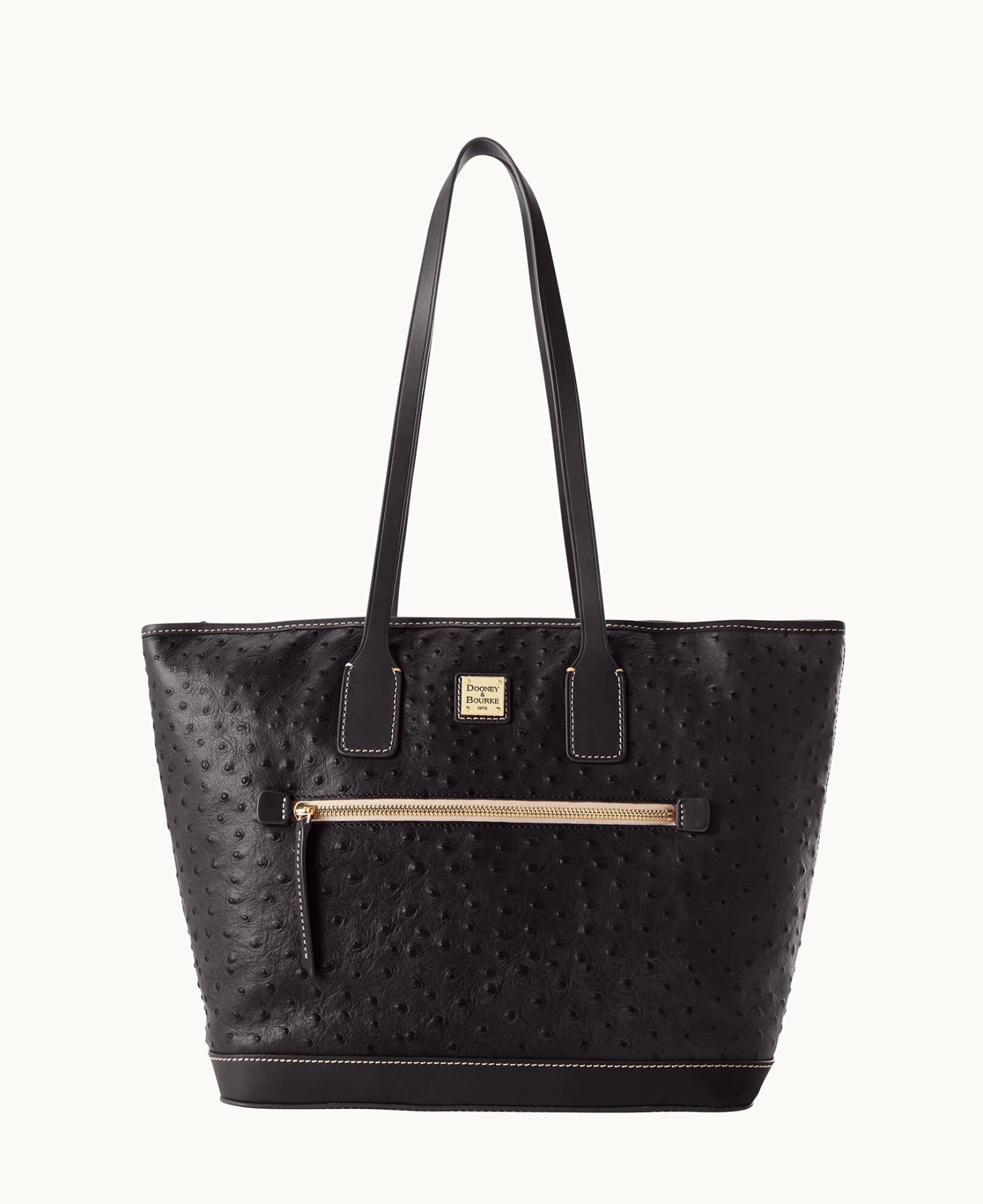 Ostrich Tote Black Black Ostrich Tote Black Black -Florentine Shop B1854G OTBLPABL 1