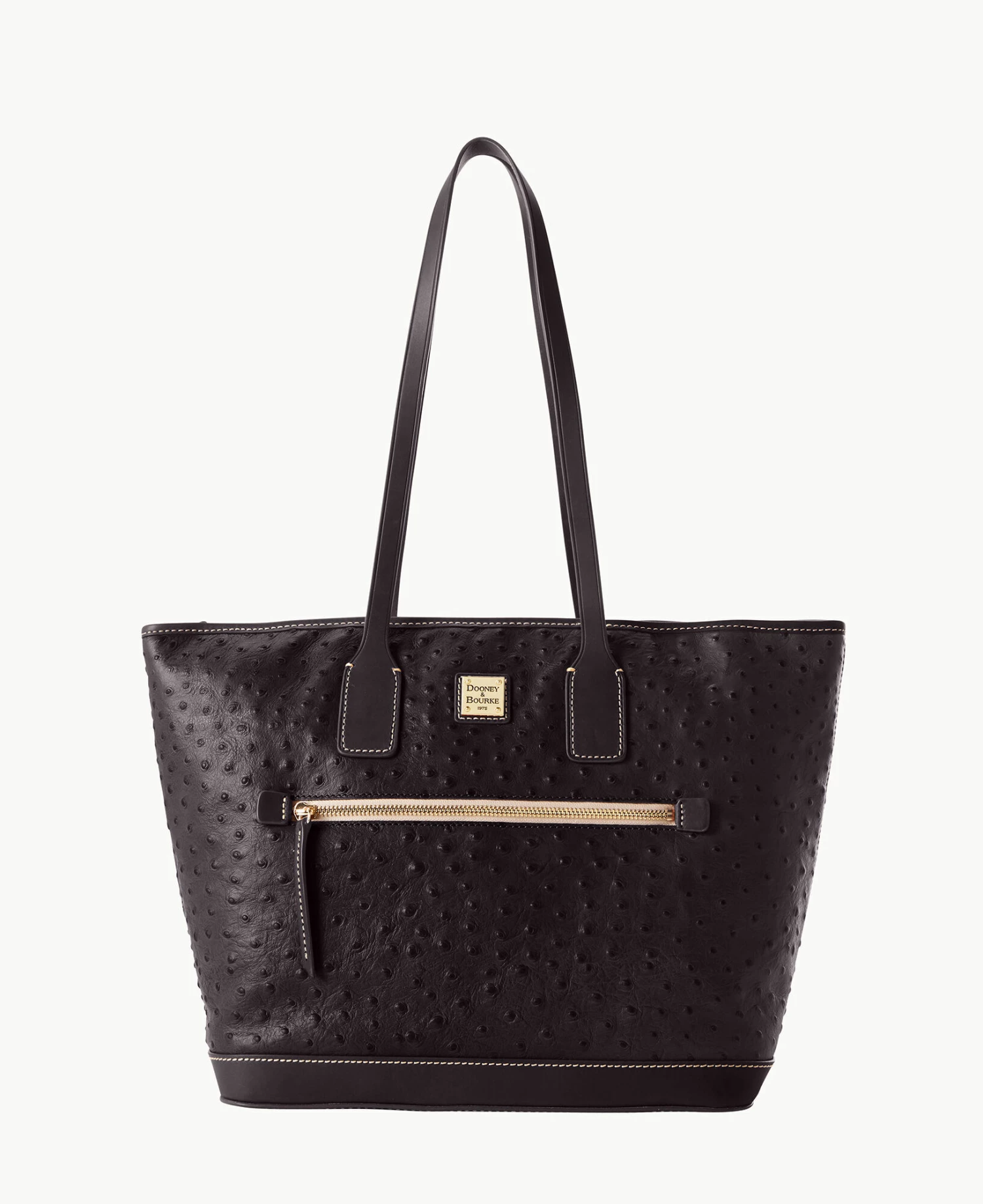 Ostrich Tote Black Black Ostrich Tote Black Black -Florentine Shop B1854G OTBLPABL