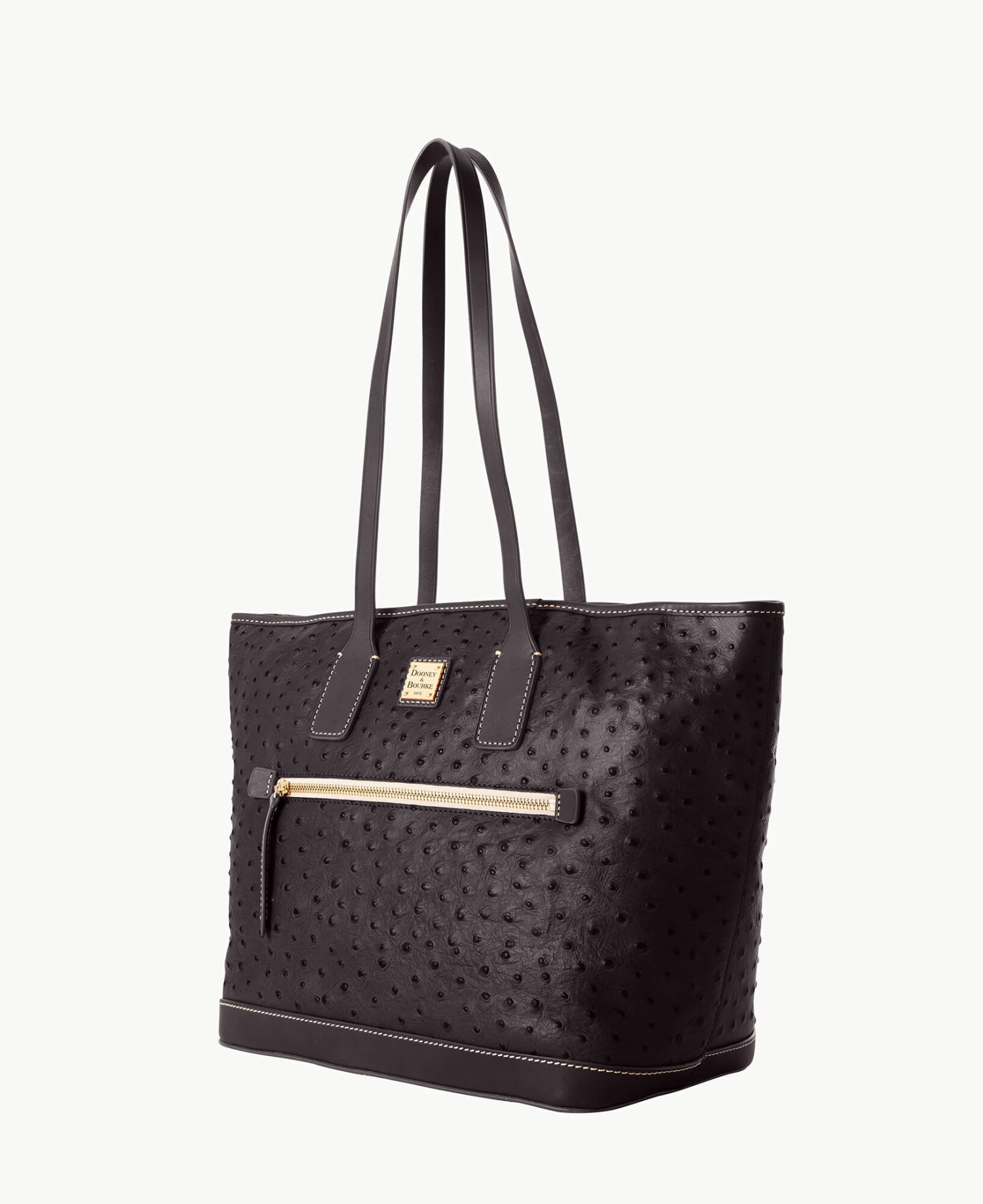 Ostrich Tote Black Black Ostrich Tote Black Black -Florentine Shop B1854G OTBLPABL ALT1