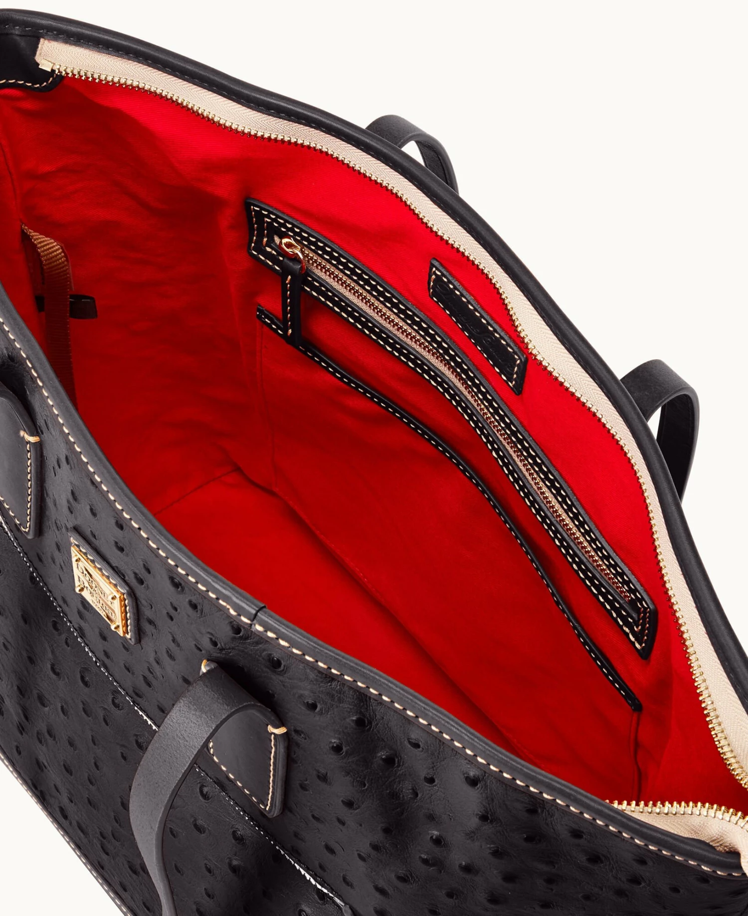 Ostrich Tote Black Black Ostrich Tote Black Black -Florentine Shop B1854G OTBLPABL ALT2 1