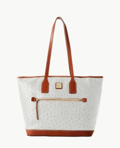 Ostrich Tote Black Black 16 Ostrich Tote Black Black -Florentine Shop B1854G OTFGPAKR