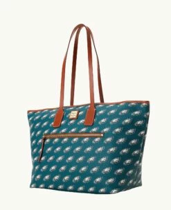 NFL Eagles Large Tote Eagles -Florentine Shop B1855G NJGRPATNEAGL ALT1 1