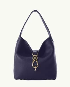 Pebble Grain Small Logo Lock Sac Midnight Blue 5 Pebble Grain Small Logo Lock Sac Midnight Blue -Florentine Shop B1892G 9PMD9PMD 1