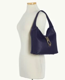 Pebble Grain Small Logo Lock Sac Midnight Blue 9 Pebble Grain Small Logo Lock Sac Midnight Blue -Florentine Shop B1892G 9PMD9PMD ALT4 1