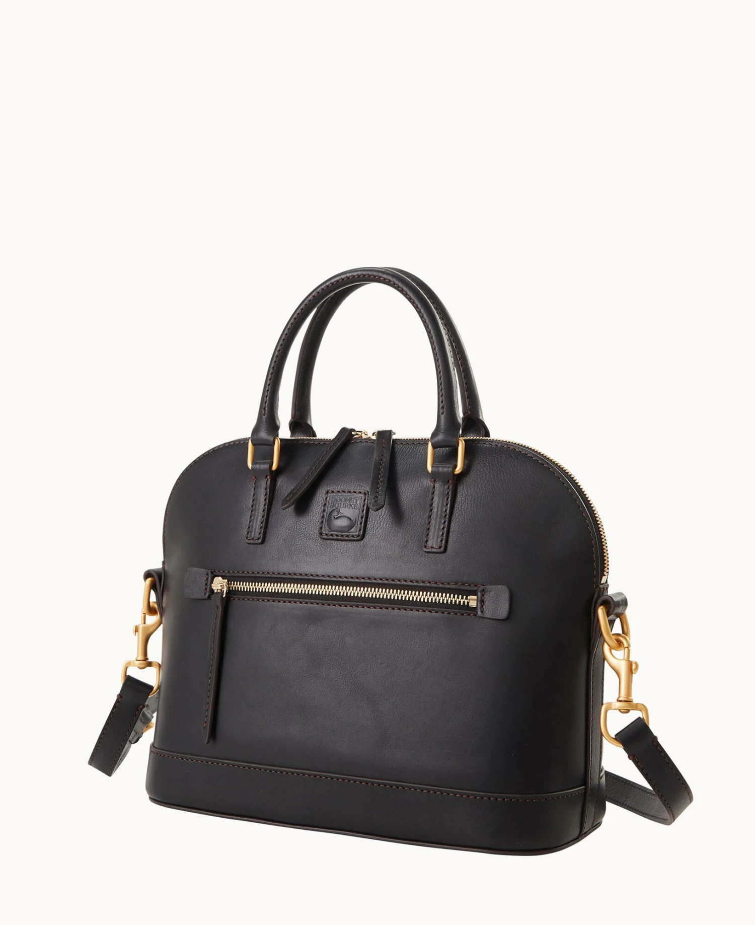 Florentine Domed Satchel Black Black Florentine Domed Satchel Black Black -Florentine Shop B1914D SCBLSCBL ALT1 1