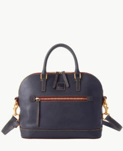 Florentine Domed Satchel Black Black 11 Florentine Domed Satchel Black Black -Florentine Shop B1914D SCNVSCNV