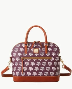 Collegiate Texas Achr(38)M University Domed Zip Satchel TEXAS A&M 8 Collegiate Texas Achr(38)M University Domed Zip Satchel TEXAS A&M -Florentine Shop B1914G AARGPATNTXAM
