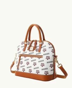 Collegiate Texas Achr(38)M University Domed Zip Satchel TEXAS A&M 5 Collegiate Texas Achr(38)M University Domed Zip Satchel TEXAS A&M -Florentine Shop B1914G AAWHPANATXAM ALT1 1