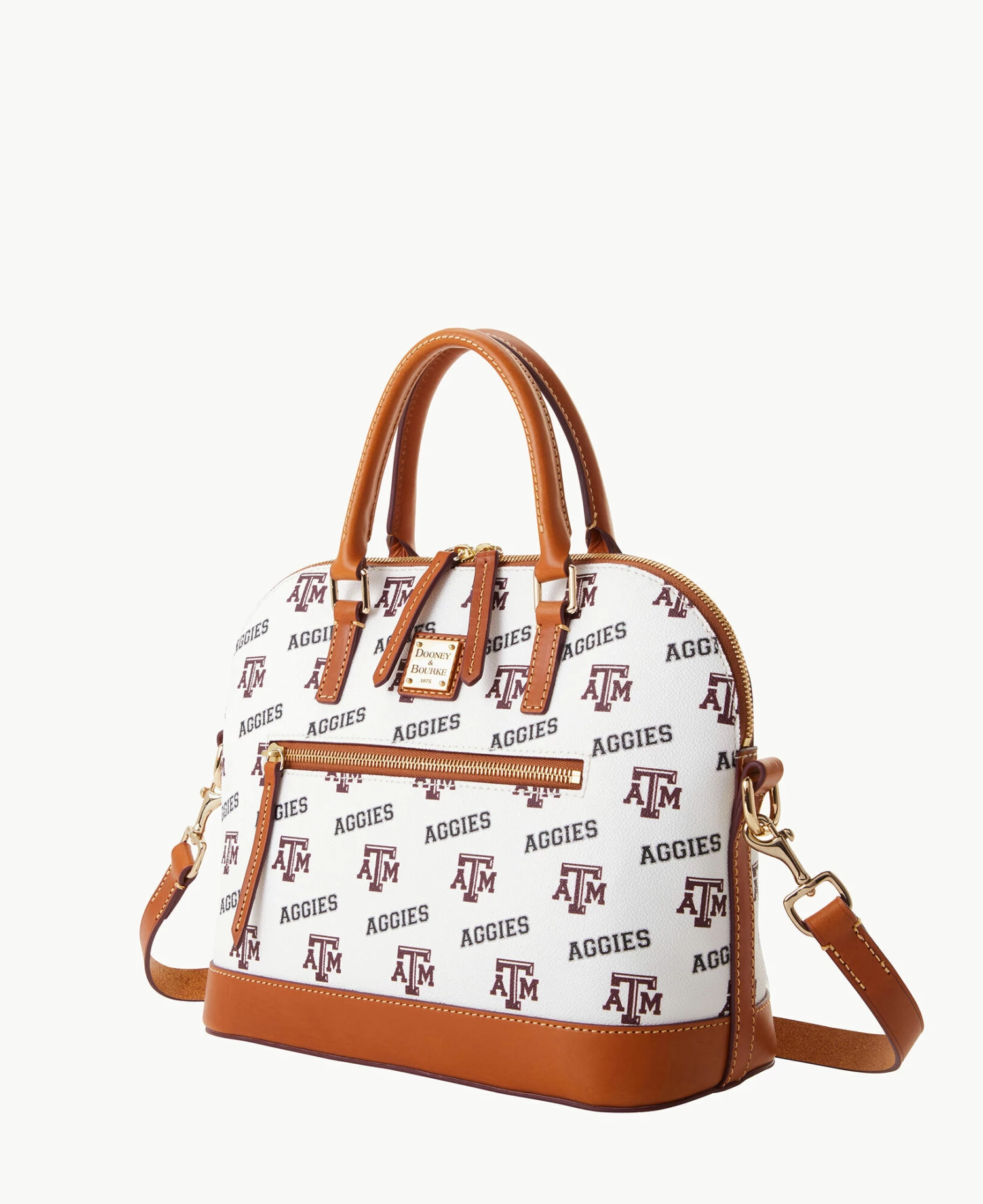 Collegiate Texas Achr(38)M University Domed Zip Satchel TEXAS A&M Collegiate Texas Achr(38)M University Domed Zip Satchel TEXAS A&M -Florentine Shop B1914G AAWHPANATXAM ALT1
