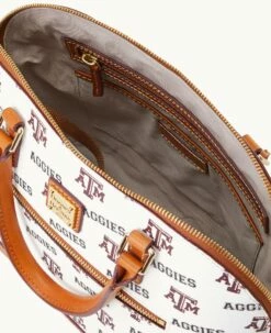 Collegiate Texas Achr(38)M University Domed Zip Satchel TEXAS A&M 6 Collegiate Texas Achr(38)M University Domed Zip Satchel TEXAS A&M -Florentine Shop B1914G AAWHPANATXAM ALT2 1