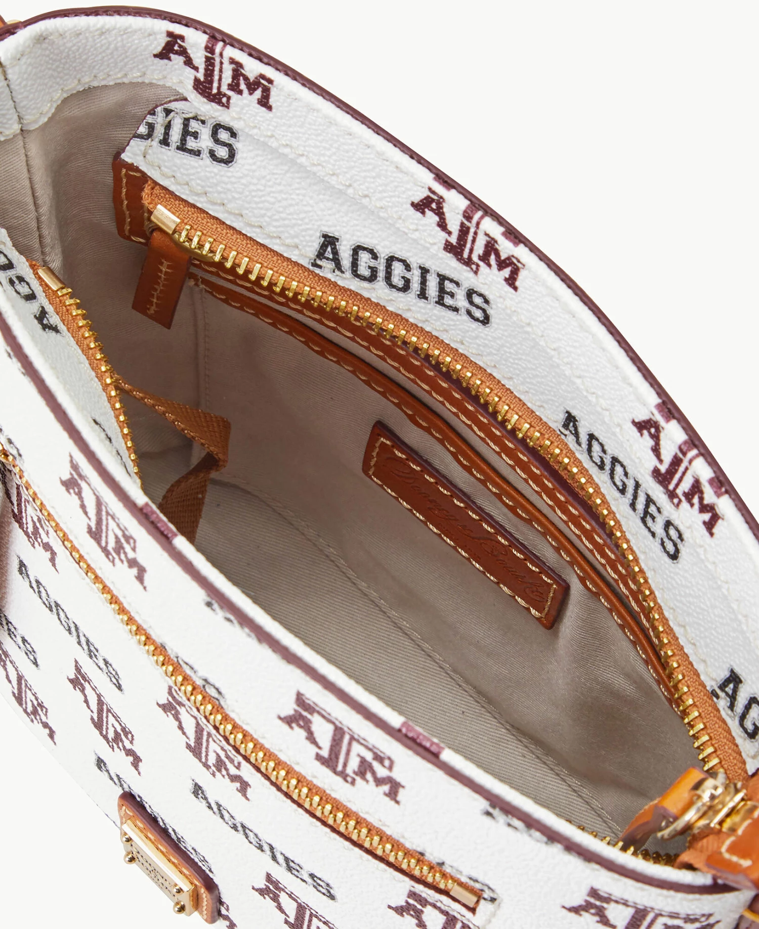 Collegiate Texas Achr(38)M University Small Zip Crossbody TEXAS A&M Collegiate Texas Achr(38)M University Small Zip Crossbody TEXAS A&M -Florentine Shop B1915G AAWHPANATXAM ALT2