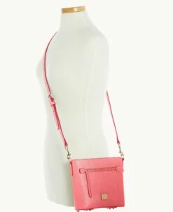 Saffiano Small Zip Crossbody Bubble Gum 9 Saffiano Small Zip Crossbody Bubble Gum -Florentine Shop B1915G SIBZSIBZ0002 ALT4 1