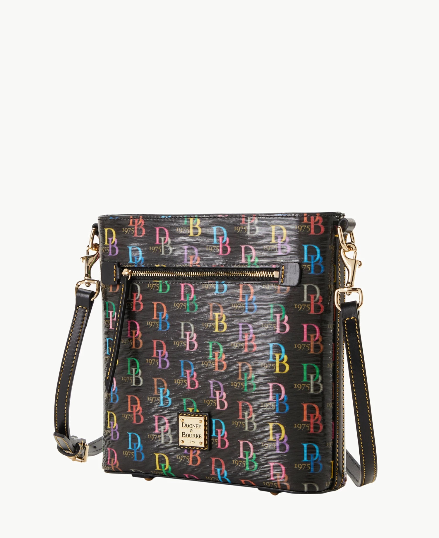 DB75 Multi Zip Crossbody Black DB75 Multi Zip Crossbody Black -Florentine Shop B1920G 5SBLPABL ALT1