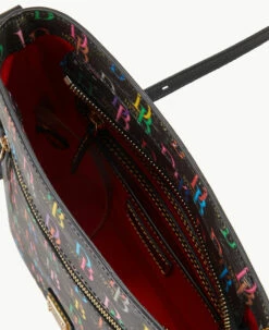 DB75 Multi Zip Crossbody Black 2 DB75 Multi Zip Crossbody Black -Florentine Shop B1920G 5SBLPABL ALT2