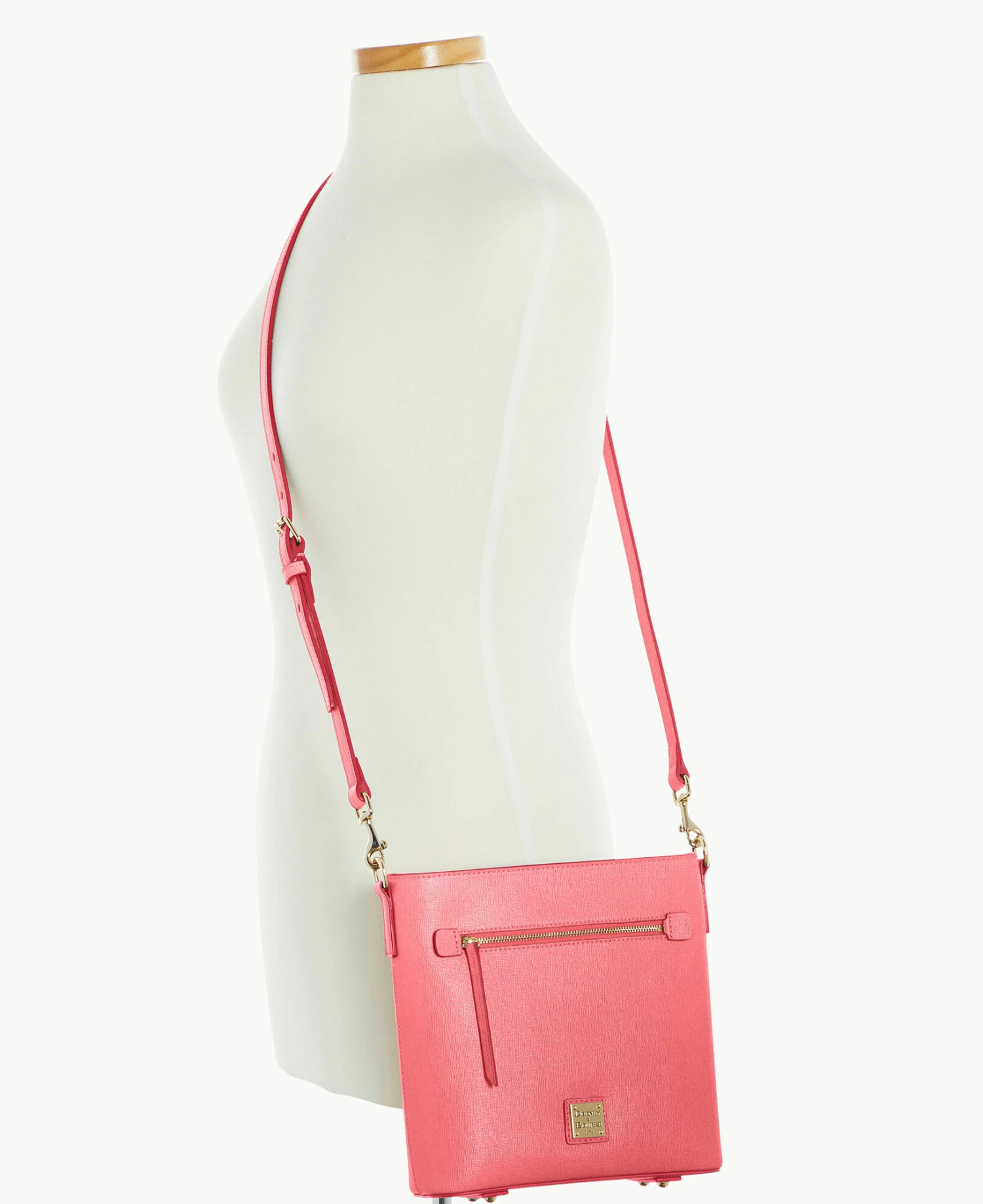 Saffiano Zip Crossbody Bubble Gum Saffiano Zip Crossbody Bubble Gum -Florentine Shop B1920G SIBZSIBZ0002 ALT4