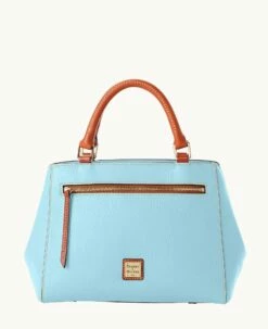 Pebble Grain Small Zip Satchel Caribbean Blue -Florentine Shop B1929G AWYTPATN 1