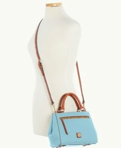 Pebble Grain Small Zip Satchel Caribbean Blue -Florentine Shop B1929G AWYTPATN ALT4 1
