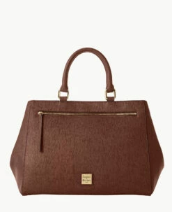 Saffiano Zip Satchel Mint -Florentine Shop B1930G SIARSIAR0002