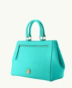 Saffiano Zip Satchel Mint -Florentine Shop B1930G SIMISIMI0002 ALT1 1