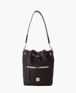 Ostrich Drawstring Black