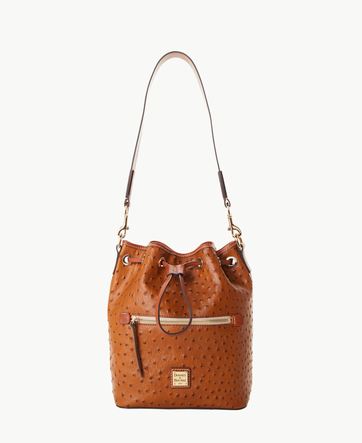 Ostrich Drawstring Black Ostrich Drawstring Black -Florentine Shop B1935G OTCAPAKR