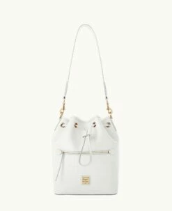 Saffiano Drawstring Off White 5 Saffiano Drawstring Off White -Florentine Shop B1935G SIOWSIOW0002 1