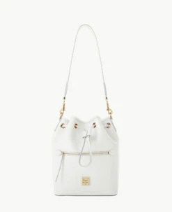 Saffiano Drawstring Off White 10 Saffiano Drawstring Off White -Florentine Shop B1935G SIOWSIOW0002 2