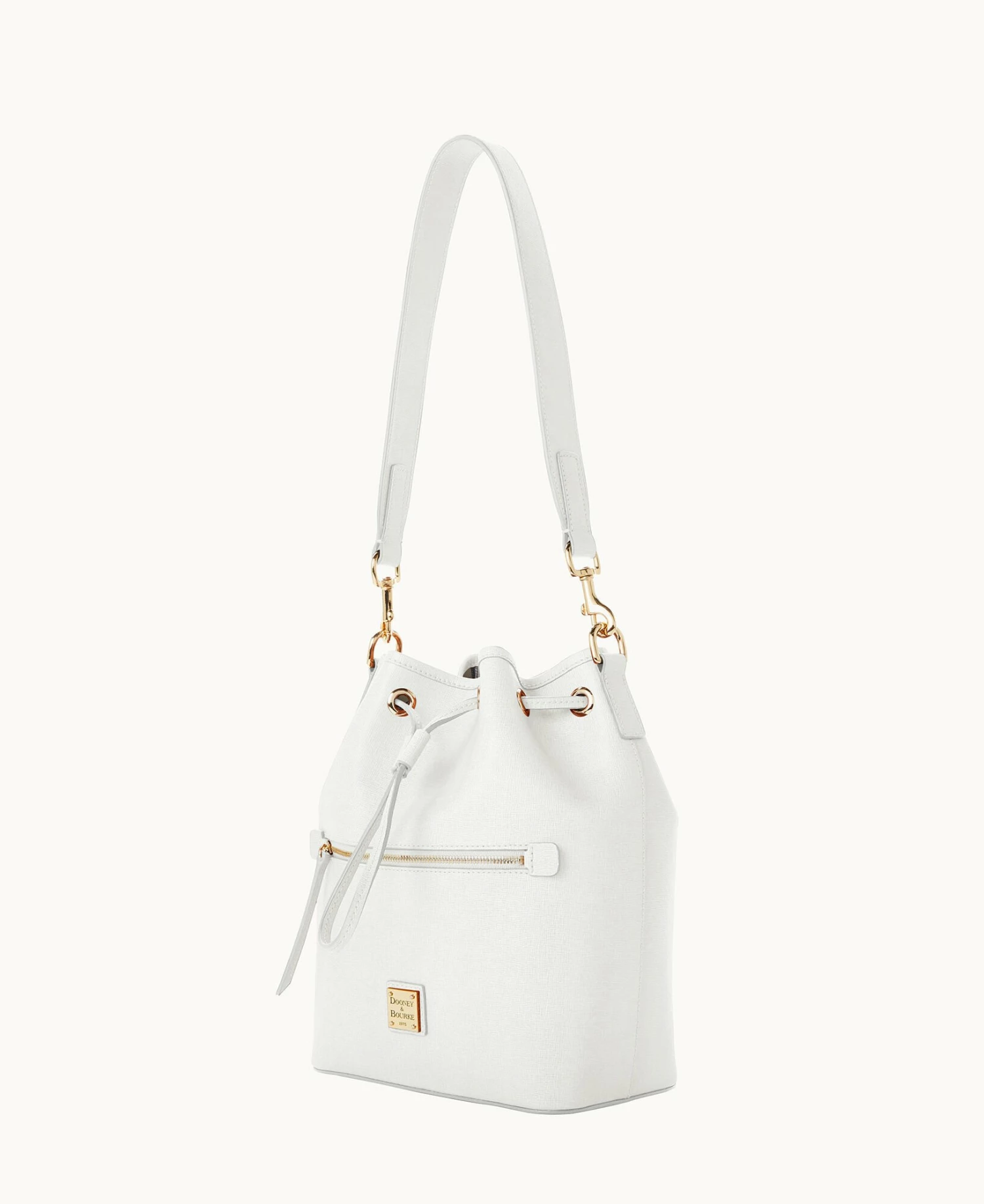 Saffiano Drawstring Off White Saffiano Drawstring Off White -Florentine Shop B1935G SIOWSIOW0002 ALT1 1