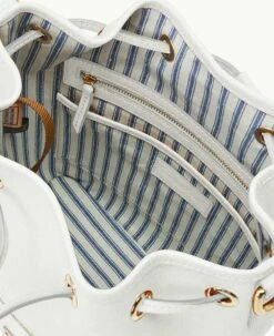 Saffiano Drawstring Off White 8 Saffiano Drawstring Off White -Florentine Shop B1935G SIOWSIOW0002 ALT2 1