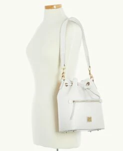 Saffiano Drawstring Off White 9 Saffiano Drawstring Off White -Florentine Shop B1935G SIOWSIOW0002 ALT4 1