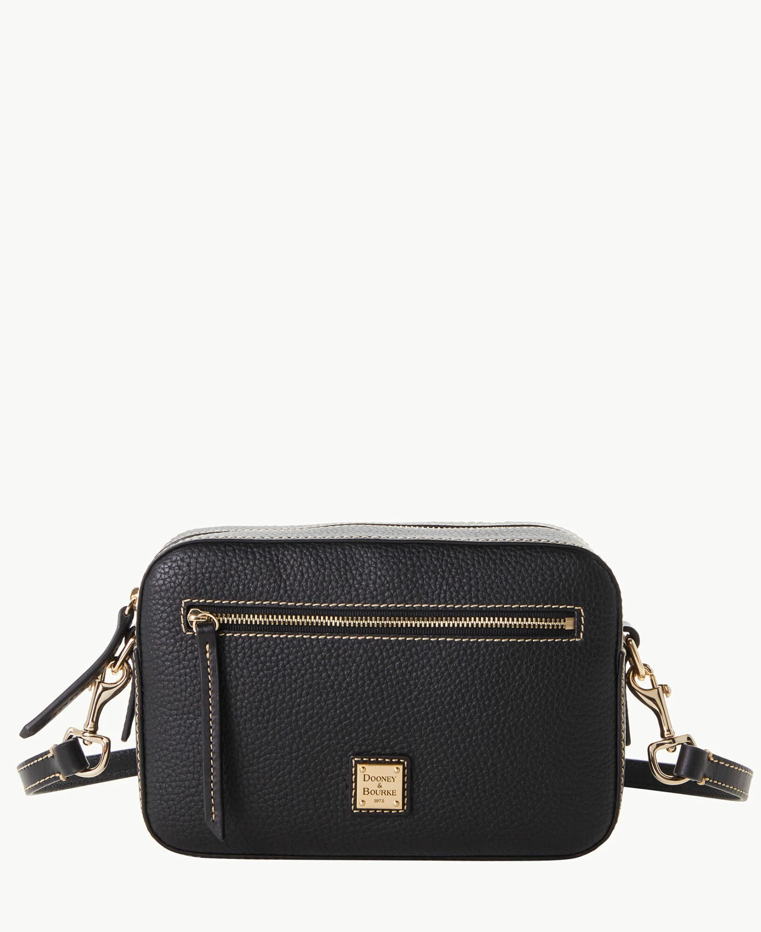 Pebble Grain Camera Zip Crossbody Black Black Pebble Grain Camera Zip Crossbody Black Black -Florentine Shop B1936G AWBLPABL
