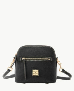 Saffiano Domed Crossbody Black 9 Saffiano Domed Crossbody Black -Florentine Shop B1951G SIBLSIBL 2