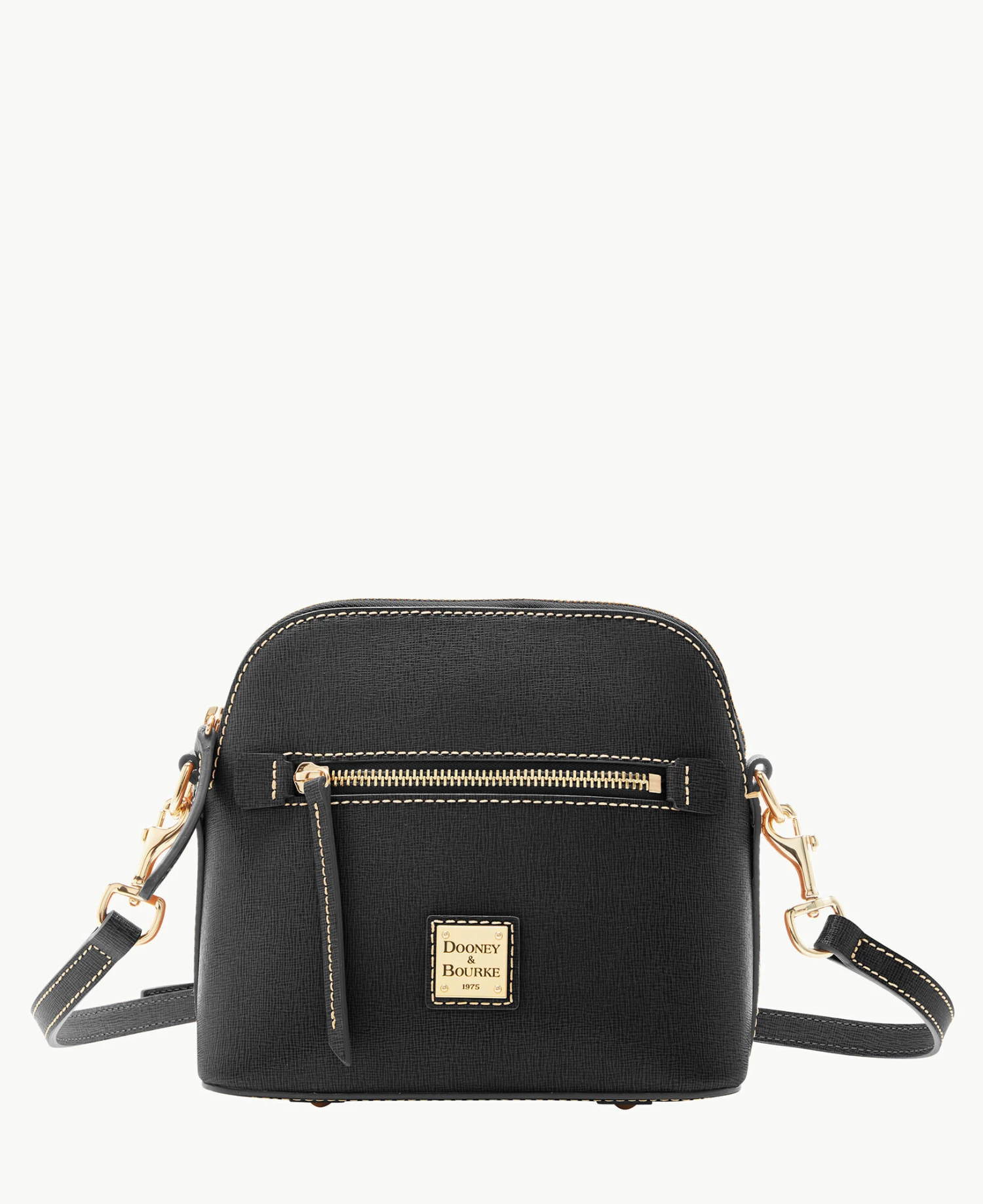Saffiano Domed Crossbody Black Saffiano Domed Crossbody Black -Florentine Shop B1951G SIBLSIBL