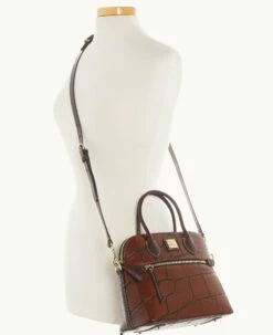 Denison Domed Satchel Cognac 7 Denison Domed Satchel Cognac -Florentine Shop B1954G 8DCGPABM ALT4 1