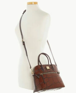 Denison Domed Satchel Cognac 3 Denison Domed Satchel Cognac -Florentine Shop B1954G 8DCGPABM ALT4