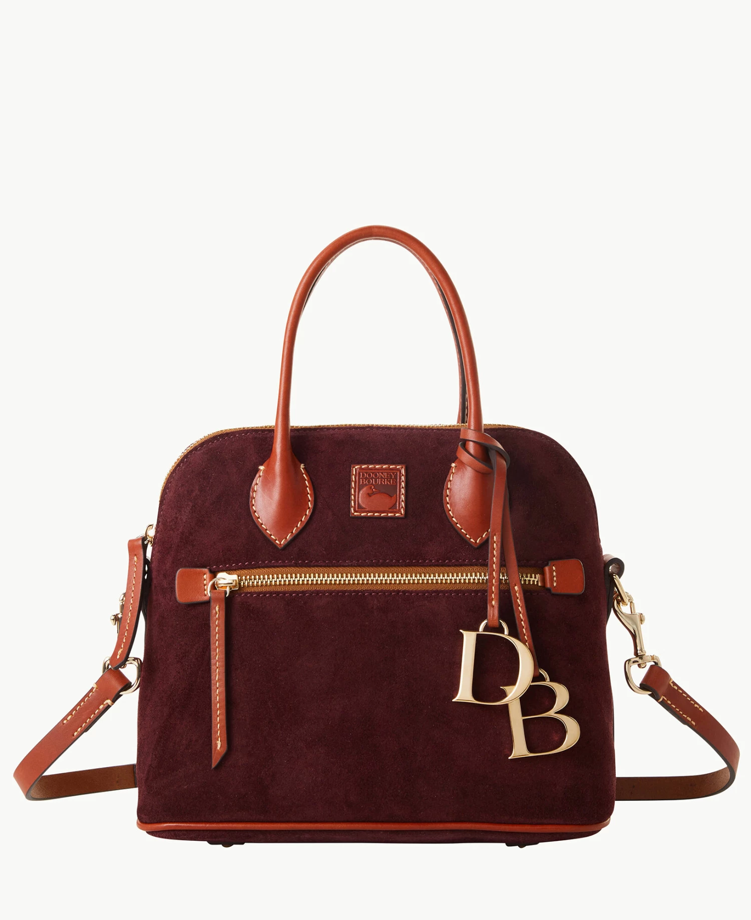 Suede Domed Satchel Honey Suede Domed Satchel Honey -Florentine Shop B1954G SUWNPATN
