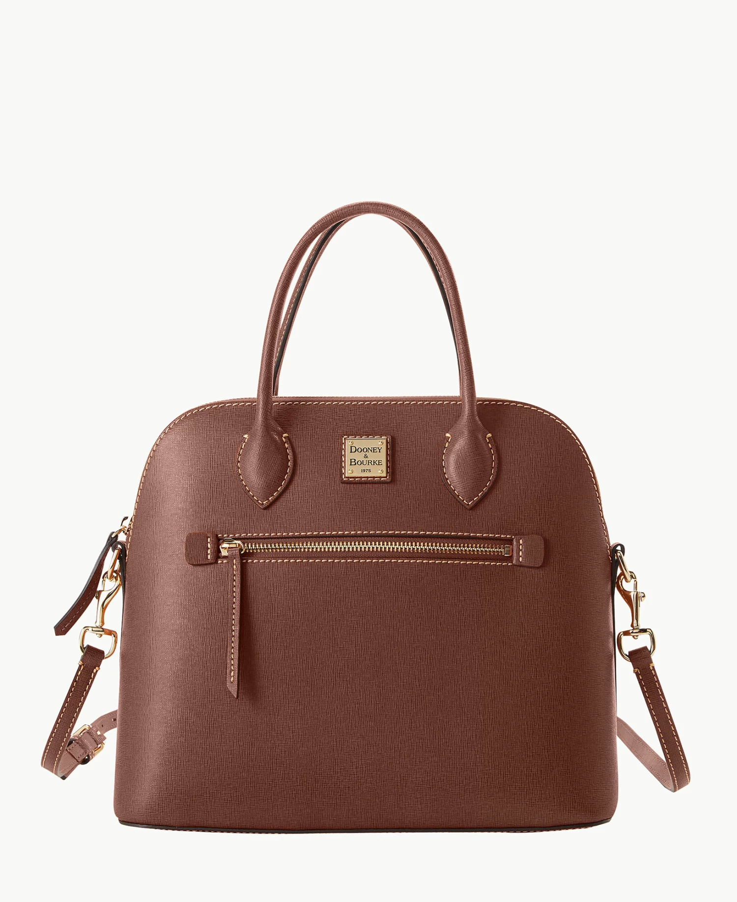 Saffiano Large Domed Satchel Amber Saffiano Large Domed Satchel Amber -Florentine Shop B1955G SIARSIAR 2