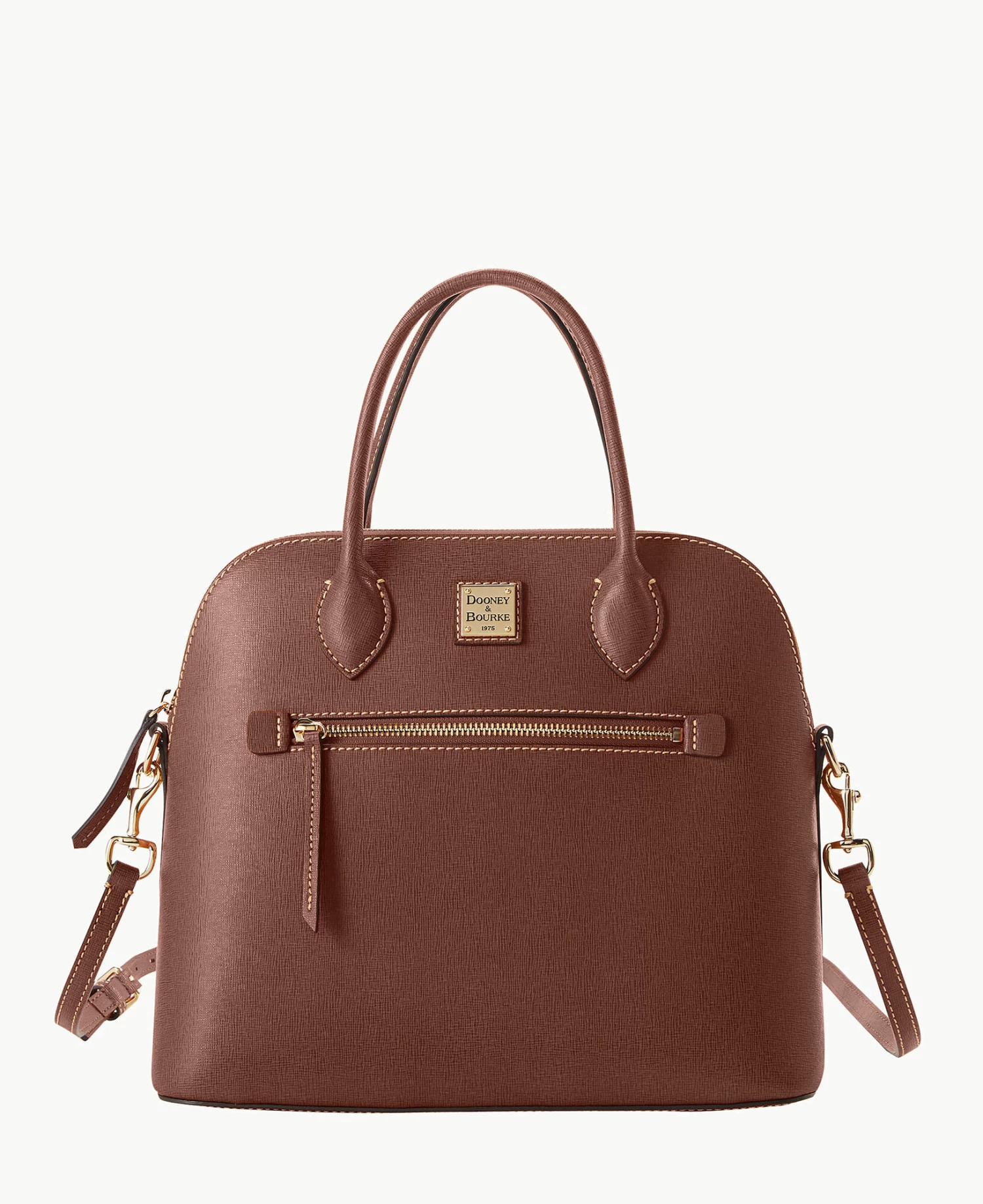 Saffiano Large Domed Satchel Amber Saffiano Large Domed Satchel Amber -Florentine Shop B1955G SIARSIAR