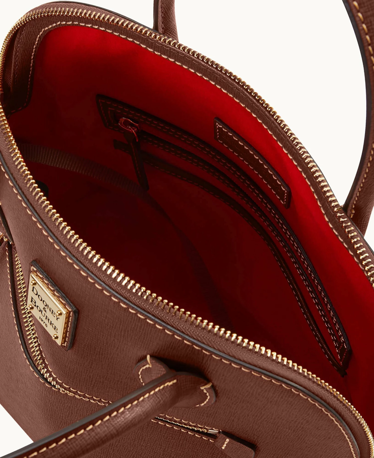 Saffiano Large Domed Satchel Amber Saffiano Large Domed Satchel Amber -Florentine Shop B1955G SIARSIAR ALT2 1