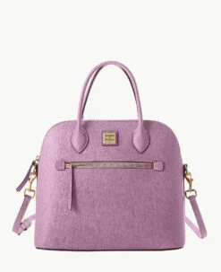 Saffiano Large Domed Satchel Amber 14 Saffiano Large Domed Satchel Amber -Florentine Shop B1955G SILUSILU